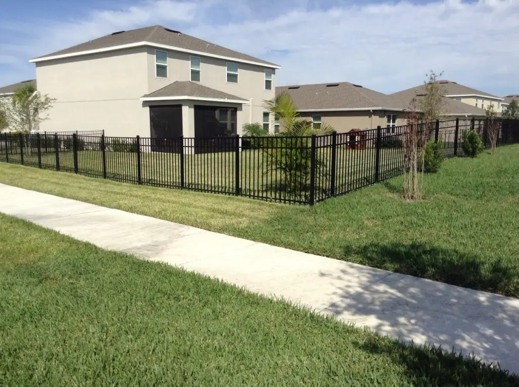 Fence installation at residential property in Tampa Bay by Southern Dreams Landscaping